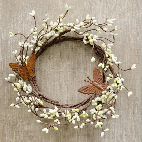 Other - Butterflies and Pip Berries Small 6" Wreath